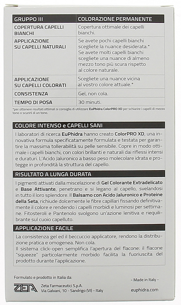 Tinta Capelli Colorpro Xd N.600 Biondo Scuro Euphidra - Foto 2