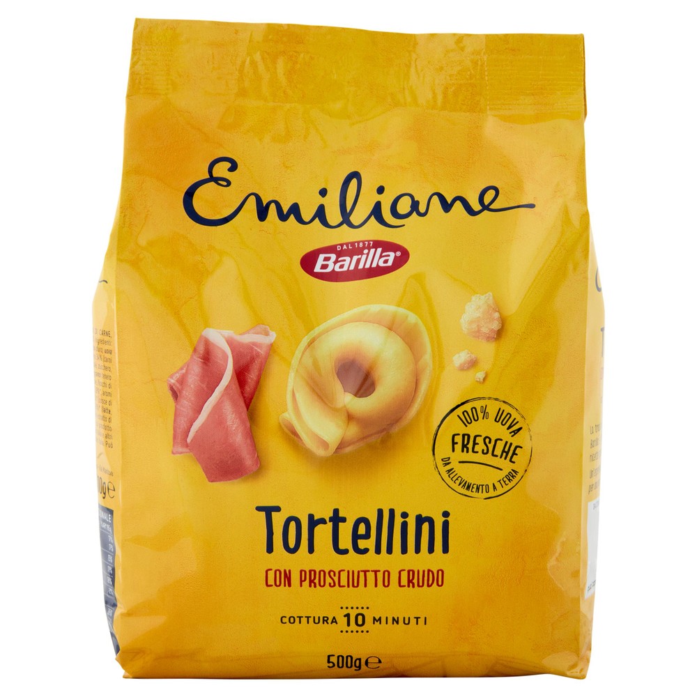 Pasta Tortellini All'uovo Ripieni Di Prosciutto Crudo Emiliane Barilla - Foto 1