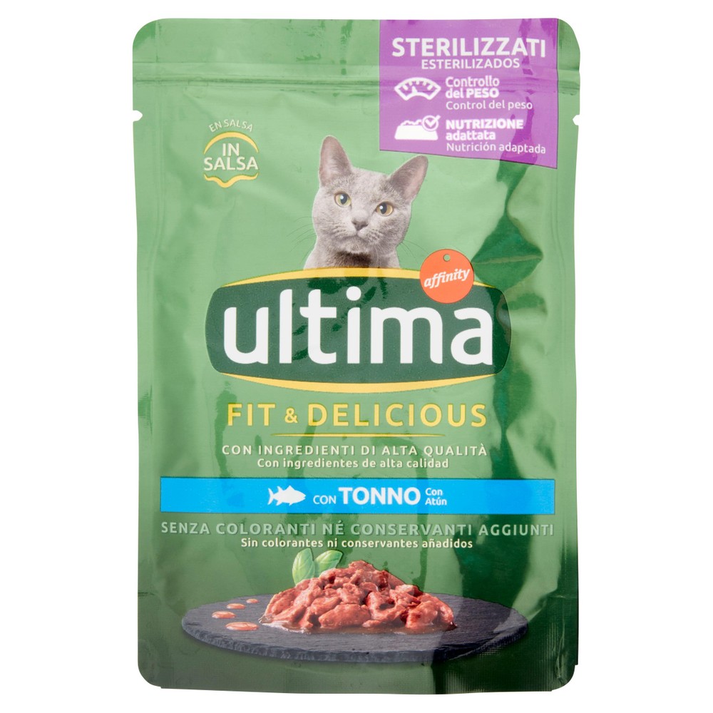 Alimento Umido Gatti Sterillizati Wet&Delicious Tonno Ultima - Foto 1