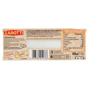 Filetti Di Sgombro Grigliati Al Peperoncino In Olio Delicato Zarotti - Foto 3