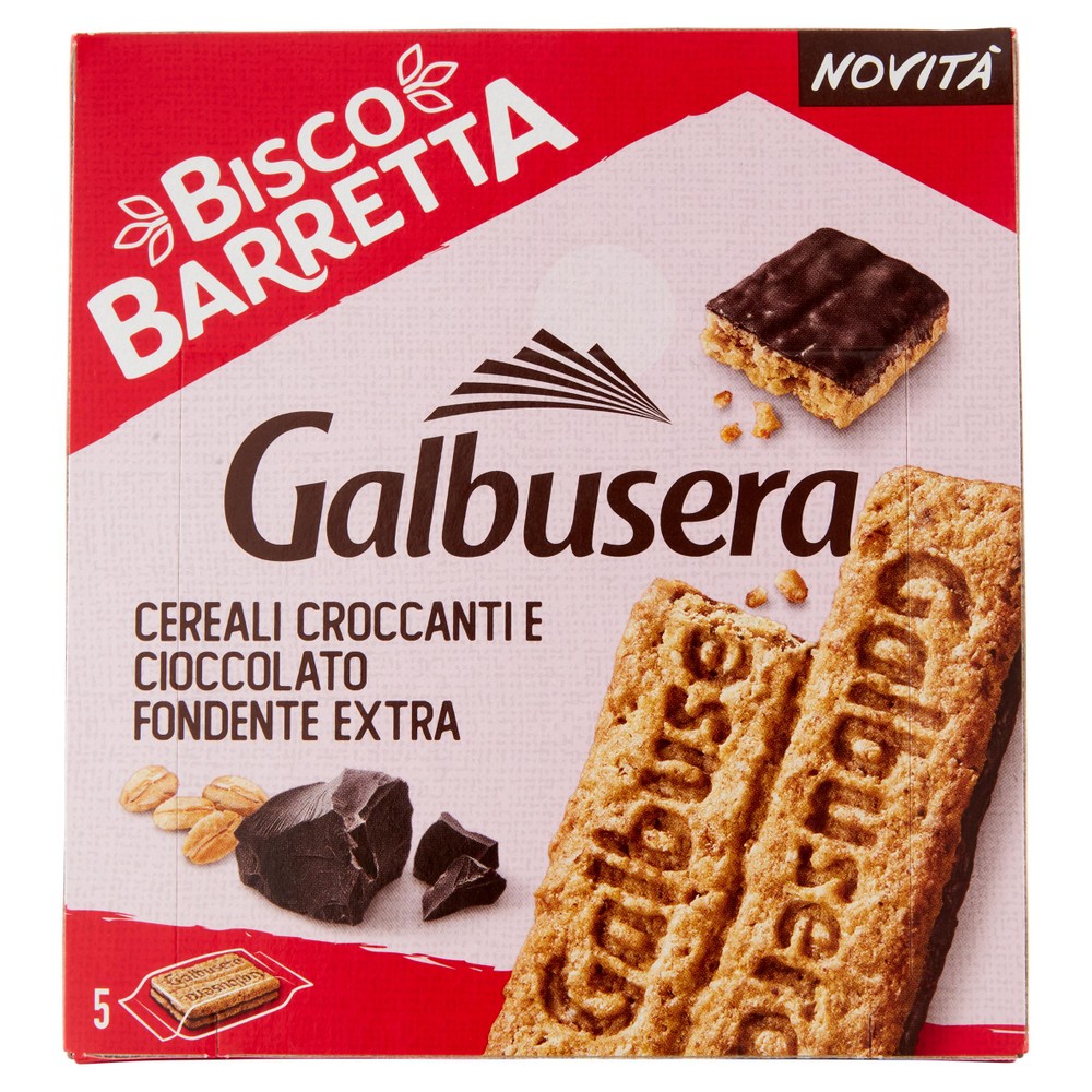 Snack Biscobarretta Con Cereali E Cioccolato Fondente5x36g Galbusera - Foto 1