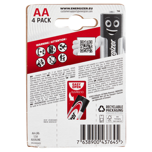 4 Pile Stilo Aa Alkaline Max Energizer - Foto 3