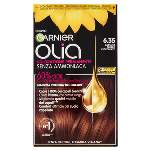 Colorazione Capelli 6.35 Castano Chiaro Cioccolato Olia Garnier - Foto 1