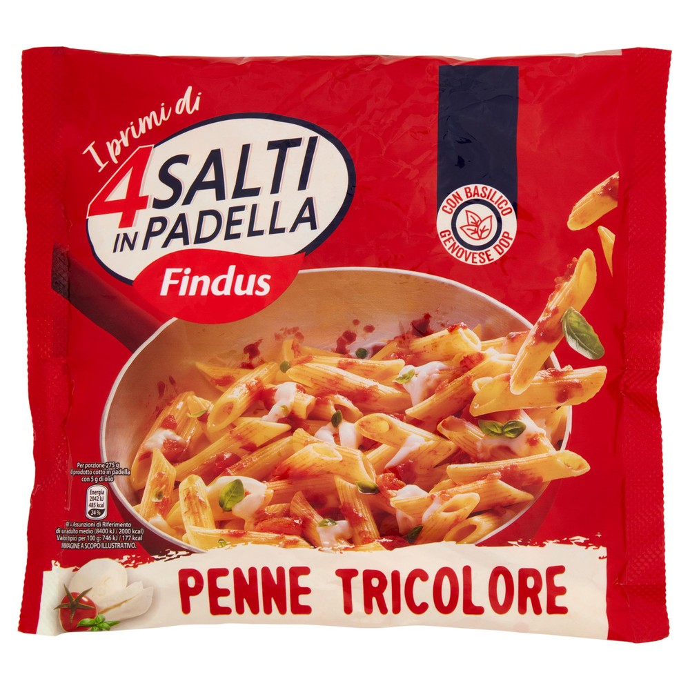Penne Tricolore Con Pomodoro E Mozzarella 4 Salti In Padella Findus - Foto 1