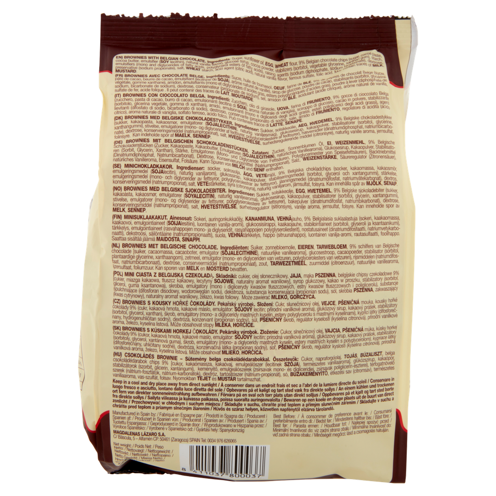 Brownies Mr. Brownie Al Cioccolato Belga 8x25g Walcor - Foto 3