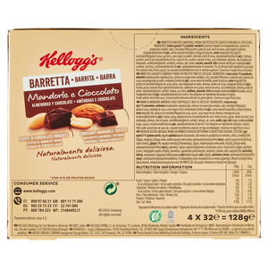 Barrette Mandorle Cioccolato 4x32g Kellogg's - Foto 3