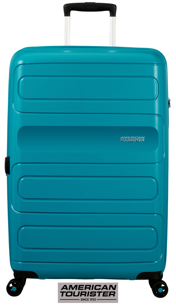 Trolley Rigido Azzurro 77 Cm 50xh77x31/35 Cm, Peso 4,5 Kg - Foto 1