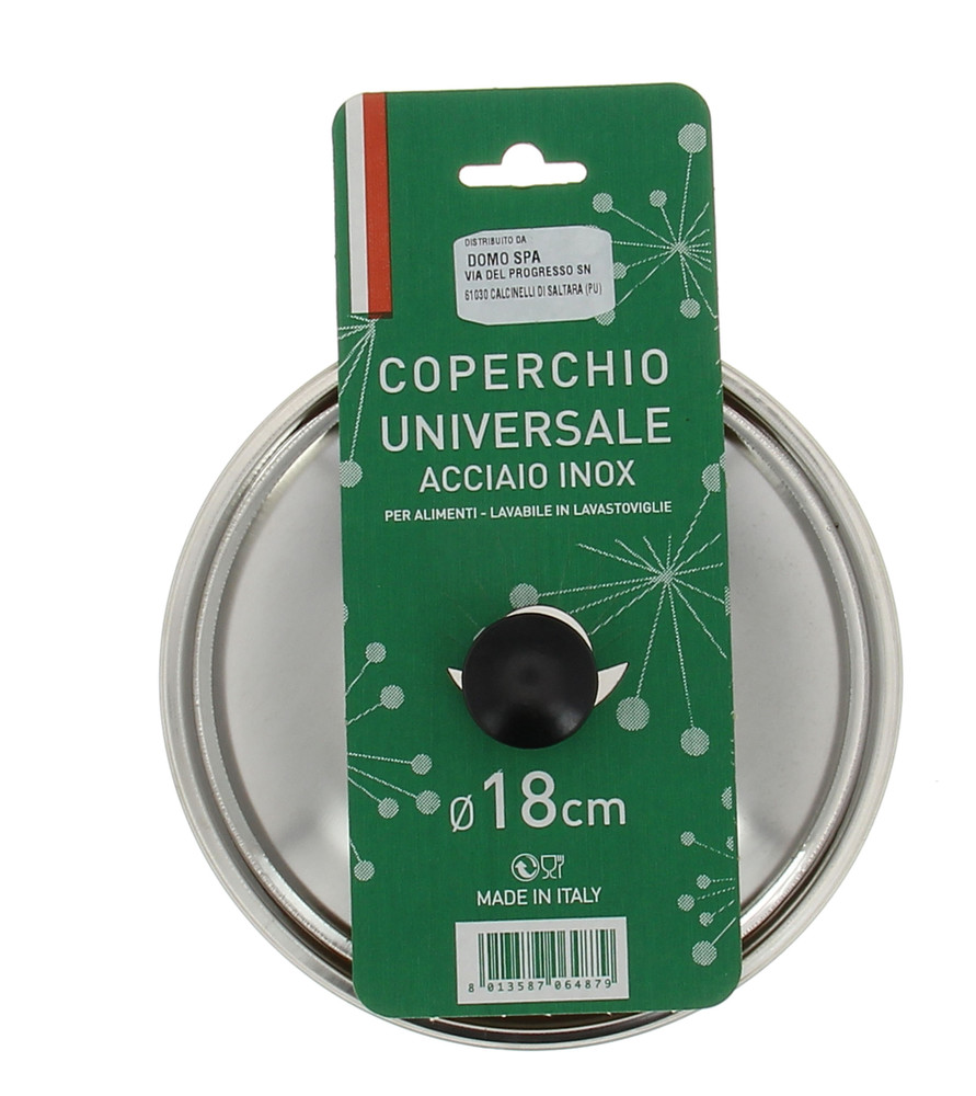 Coperchio Metallo Inox Cm.18 - Foto 2