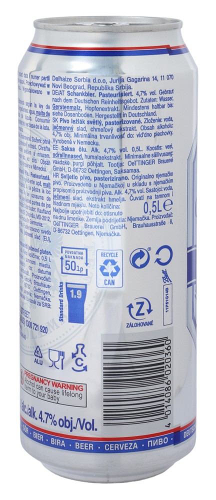 Birra Pils Dal Colore Dorato Gusto Aromatico Oettinger - Foto 2