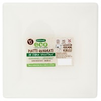 Piatti Quadrati In Polpa Di Cellulosa 25 x 25 cm Bennet Eco Piatti Quadrati In Polpa Di Cellulosa 25 x 25 cm Bennet Eco