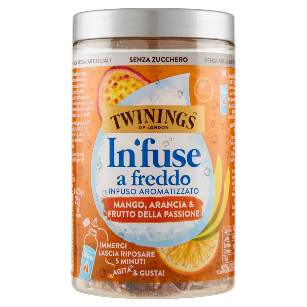 Infuso A Freddo Aromatizzato Mango, Arancia E Frutto Passione Infuse - Foto 3