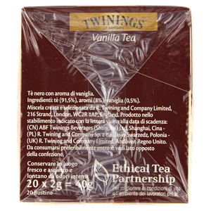 Tè Nero Aromatizzato Vaniglia 20 Filtri Twinings - Foto 2
