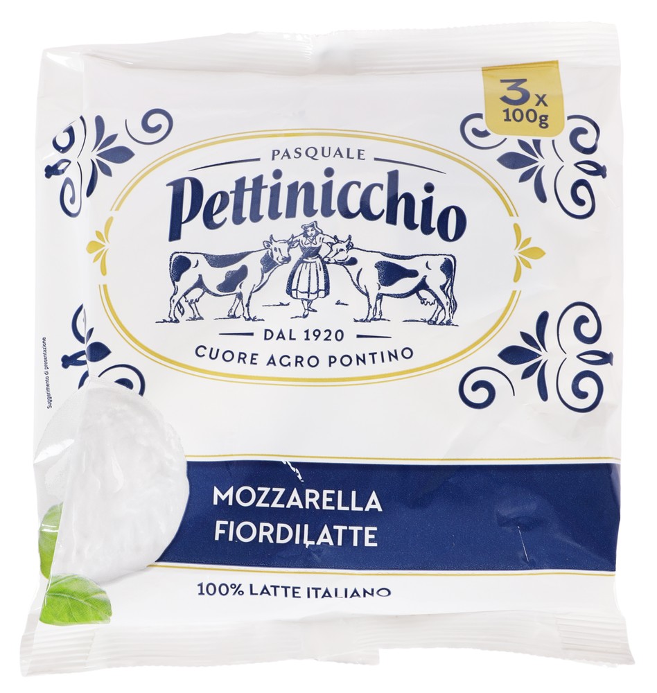 Mozzarella Fiordilatte 3x100g Pettinicchio - Foto 1