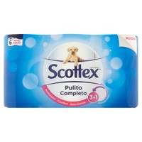 Carta Igienica Scottex Pulito Completo , conf . Da Pz . 6 Carta Igienica Scottex Pulito Completo , conf . Da Pz . 6