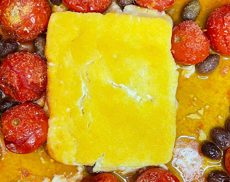 Feta al forno con pomodorini