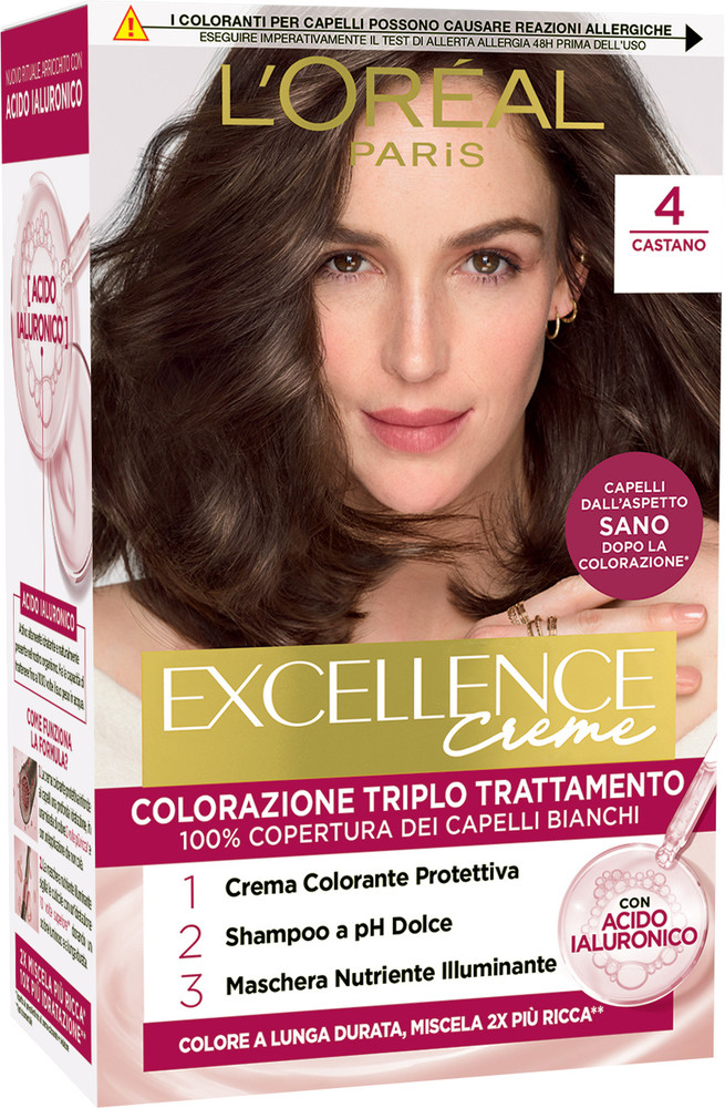 Colorazione Capelli N.4 Castano Excellence - Foto 1