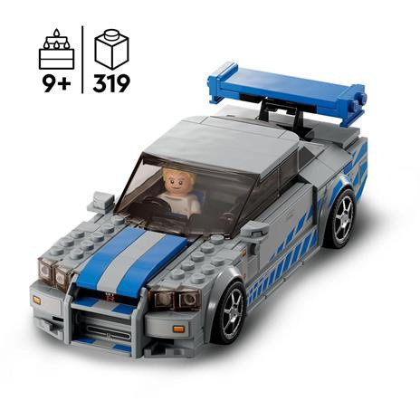 2 Fast 2 Furious Nissan Skyline Gt R  R34  Speed C  Lego - Foto 3