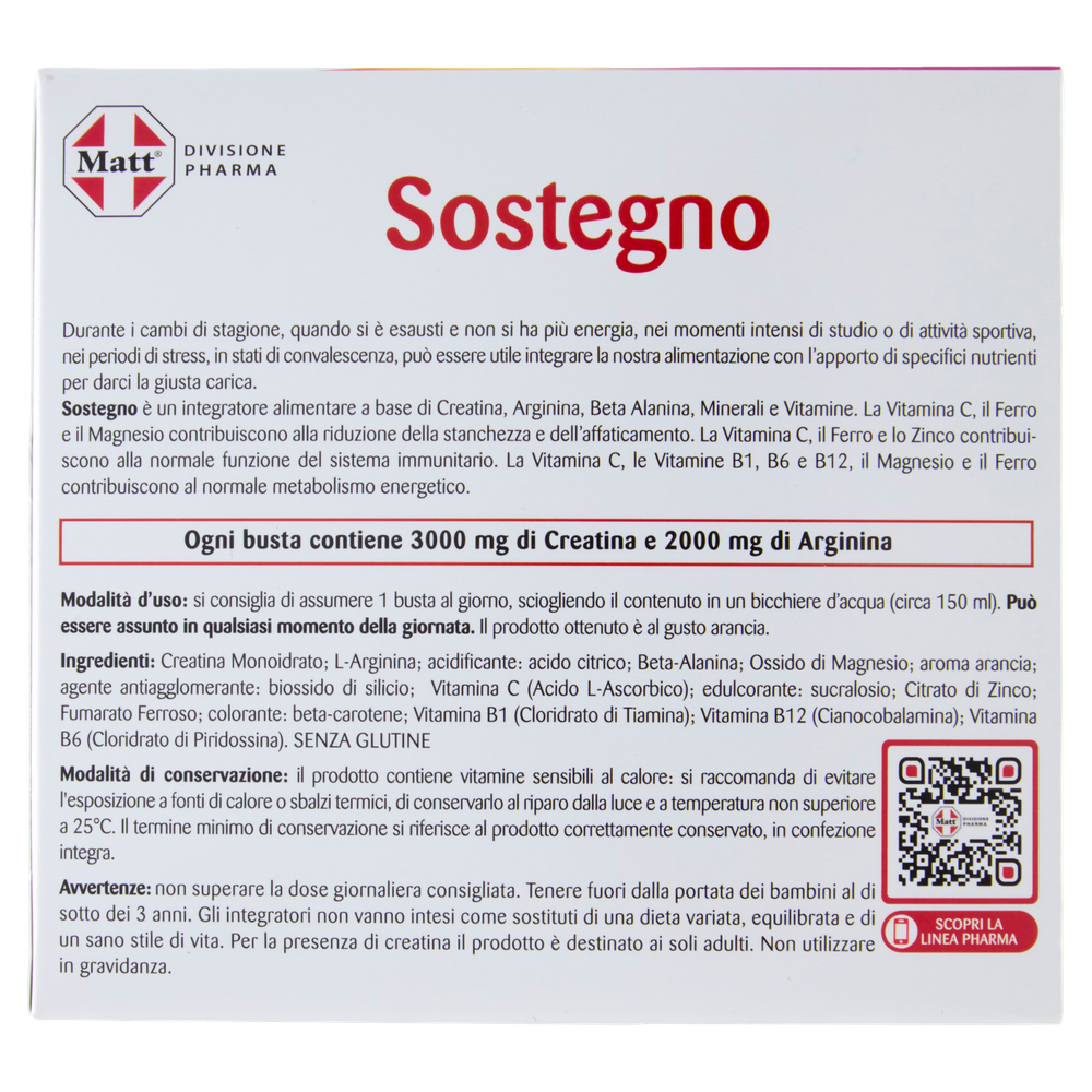 Piu' Sostegno Matt Linea Pharma 20 Bustine - Foto 3