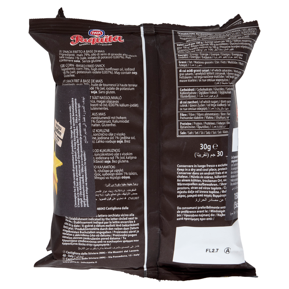 Tortilla Chips Di Mais Paquita 5x30g Pata - Foto 3