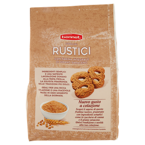 Biscotti Frollini Rustici Con Farina Integrale Grano Saraceno Bennet - Foto 3