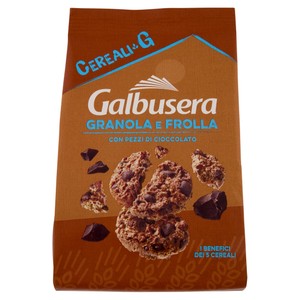 Biscotti Cereali G Granola E Frolla Con Pezzi Di Cioccolato Galbusera - Foto 1
