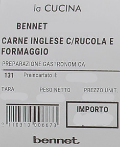 Carne Inglese Con Rucola E Grana Padano - Foto 2