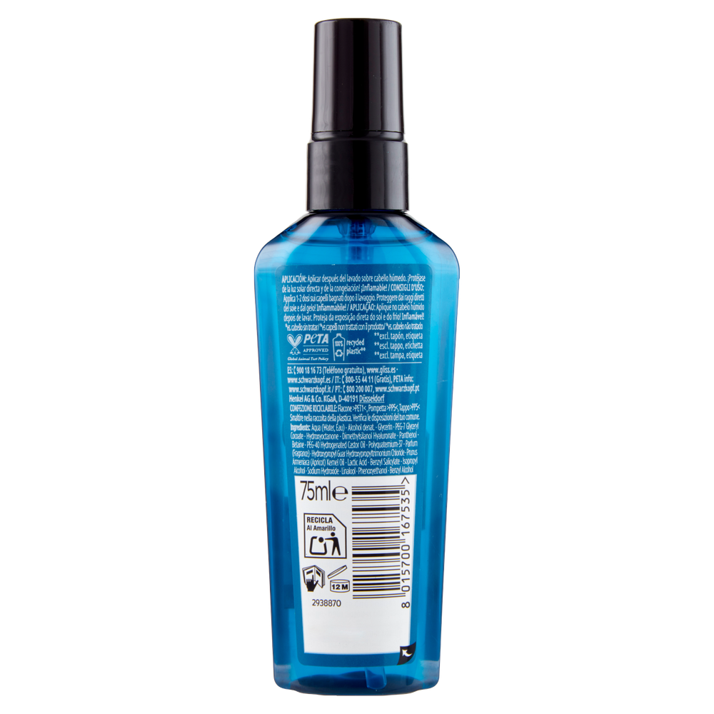 Siero Idratante Per Capelli Da Normali A Secchi Aqua Revive Gliss - Foto 3