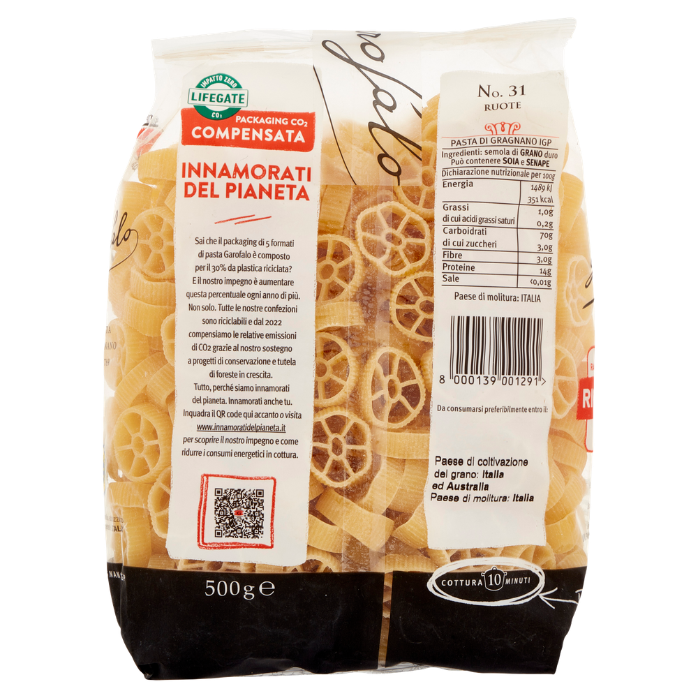 Pasta Ruote N.31 Pasta Di Gragnano Igp Garofalo - Foto 3