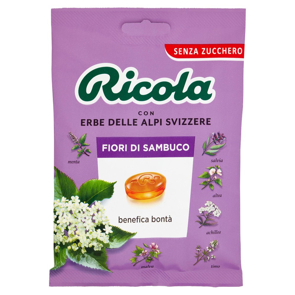 Caramelle Fiori Di Sambuco Svizzere Alle Erbe Senza Zucchero Ricola - Foto 1