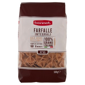 Pasta Farfalle Integrali N.65 Bennet - Foto 1