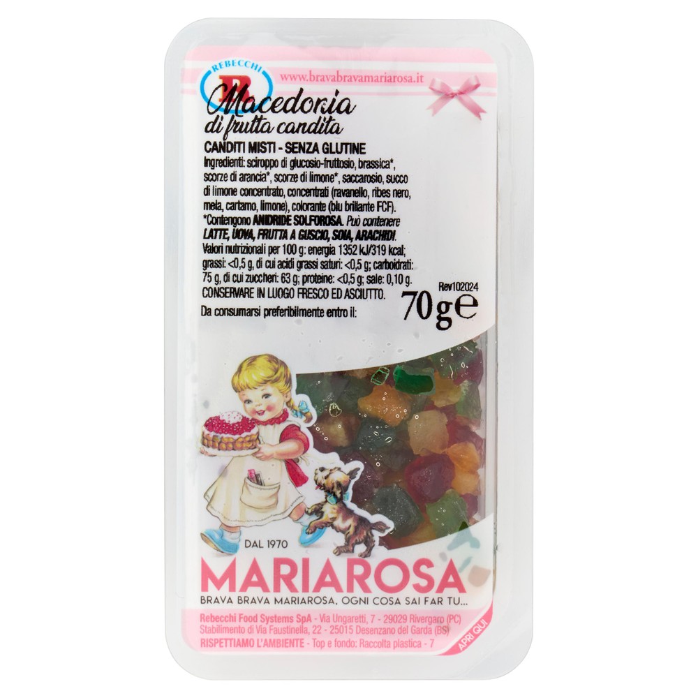 Macedonia Di Frutta Candita Senza Glutine Mariarosa - Foto 1