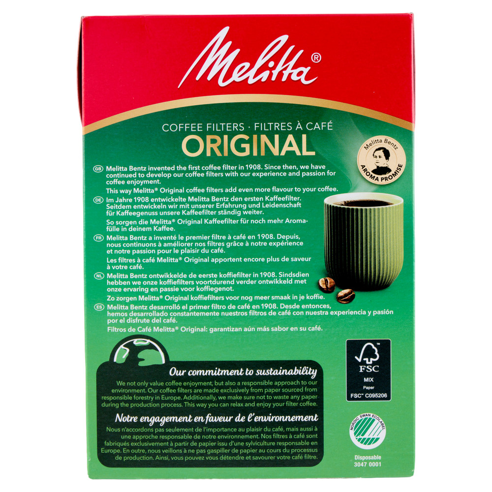 102 Filtri Di Carta Per Caffè Americano Melitta - Foto 3