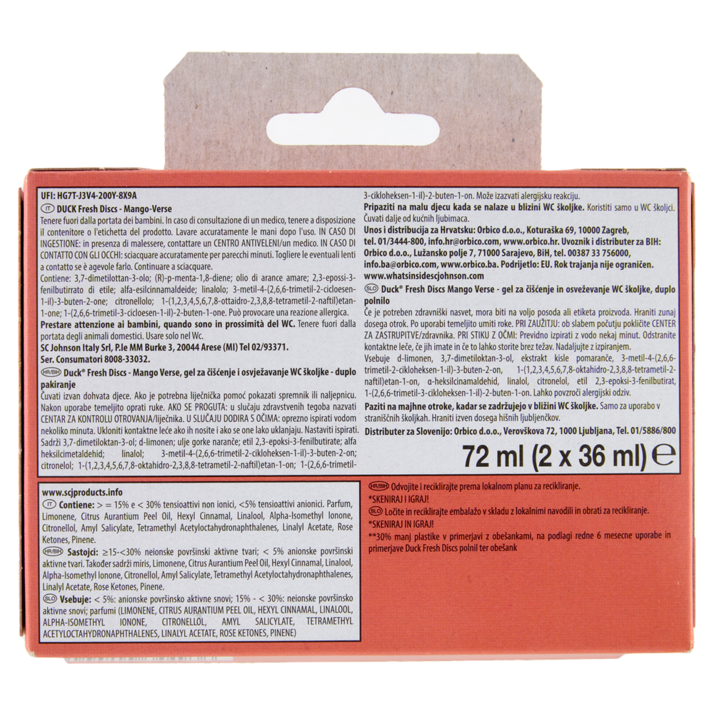 12 Discs Igienizzanti In Gel Per Wc Garden O Tropical Fresh Duck - Foto 3