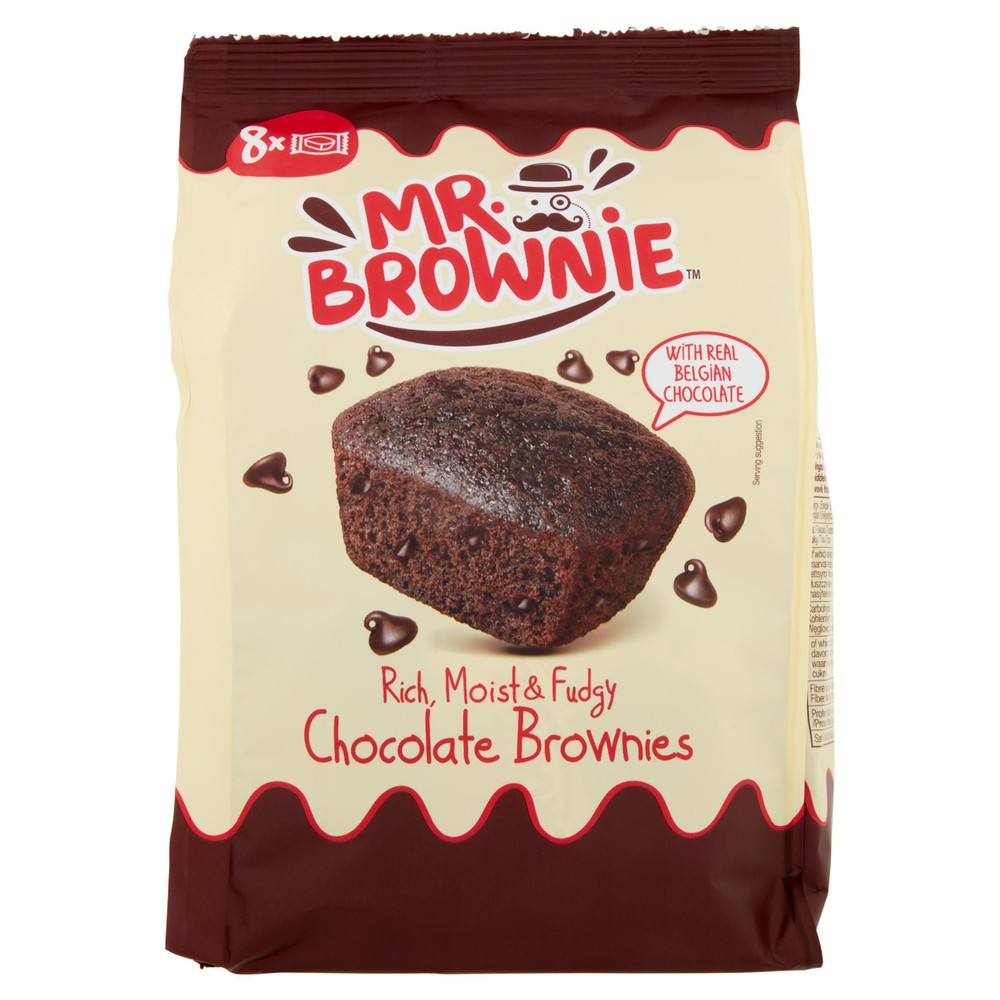 Brownies Mr. Brownie Al Cioccolato Belga 8x25g Walcor - Foto 1