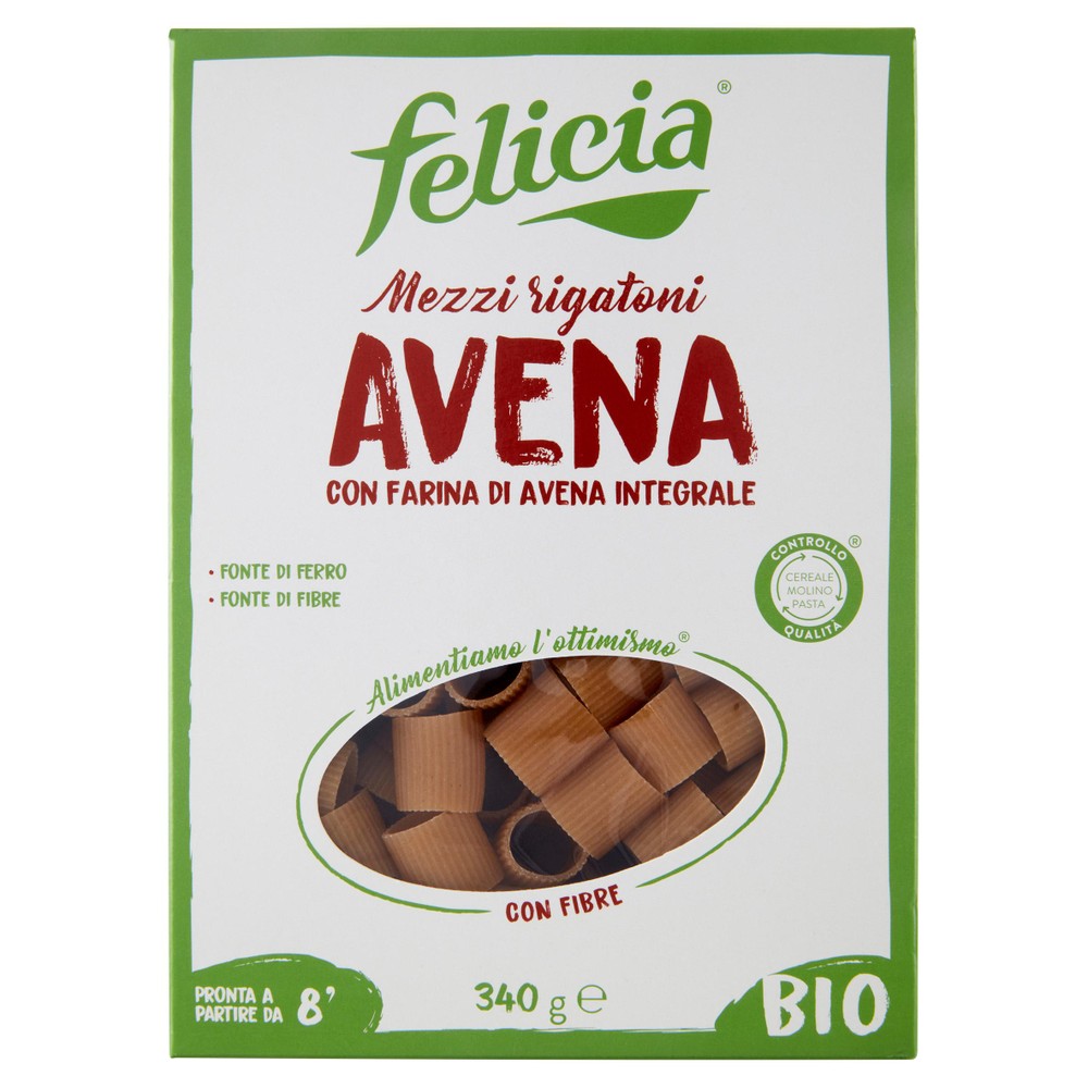 Mezzi Rigatoni Avena Felicia Bio - Foto 1