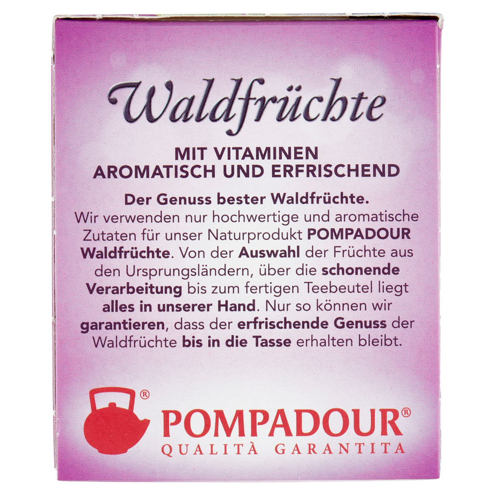 Infuso Frutti Di Bosco E Vitamine Senza Teina Bustine 20x3g Pompadour - Foto 2