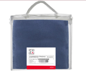 Copripoltrona Tinta Unita Azzurro Casa - Foto 2