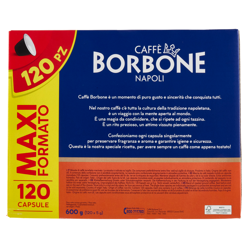 Capsule Miscela Decisa Compatibili Sistema Nespresso Caffe' Borbone, - Foto 3