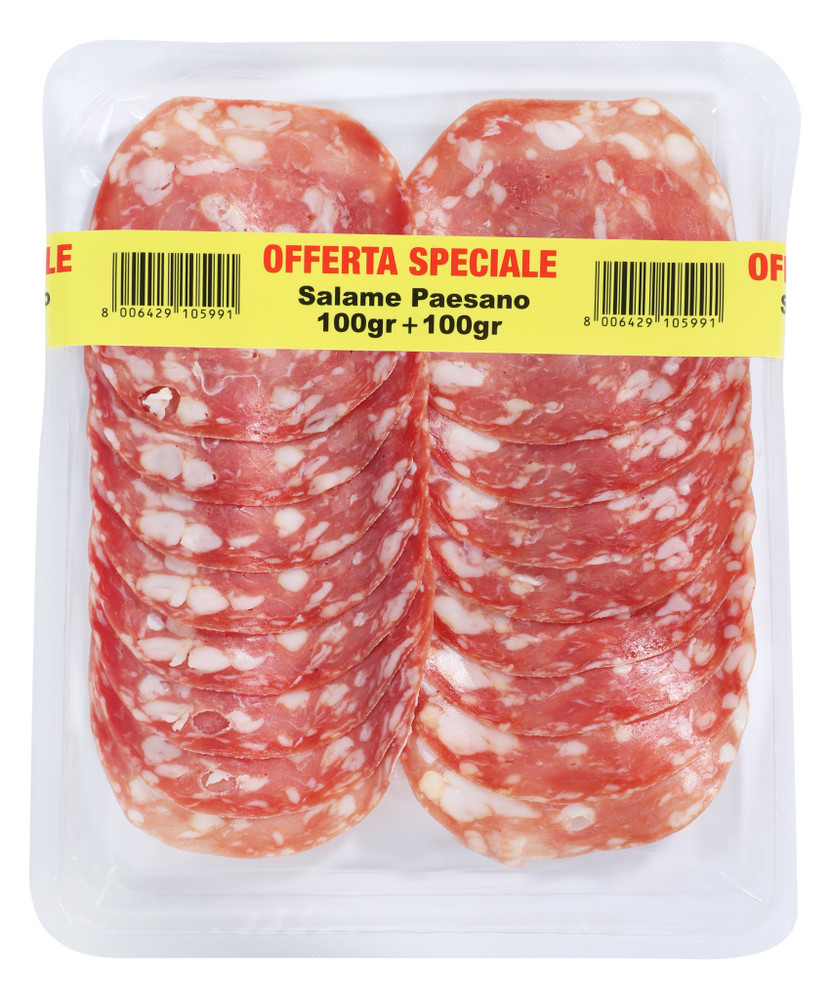 Salame Paesano Bipack 100x2 - Foto 1