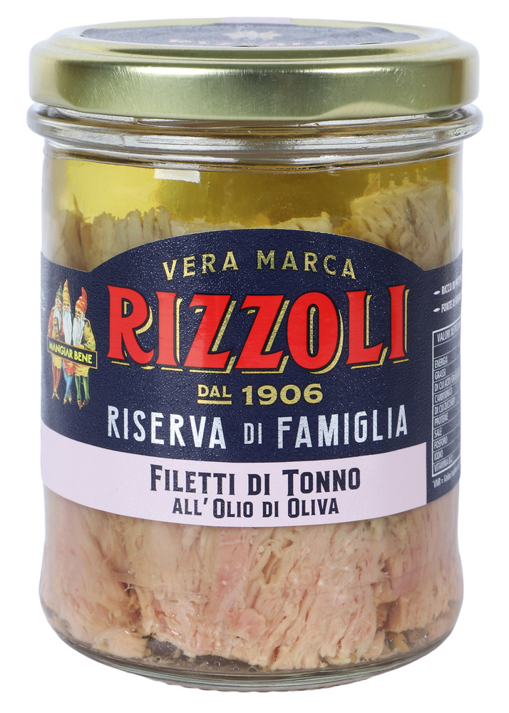 Filetti Di Tonno Olio Oliva Riserva Di Famiglia Rizzoli Gr185 - Foto 1