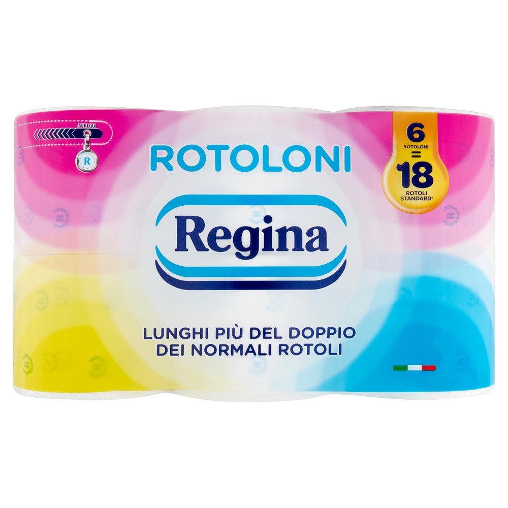 Carta Igienica Maxi Rotoli Da 500 Strappi Rotoloni Regina - Foto 1