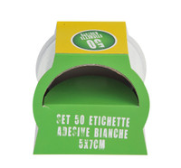 50 Etichette Bianche Cm.5x7 50 Etichette Bianche Cm.5x7