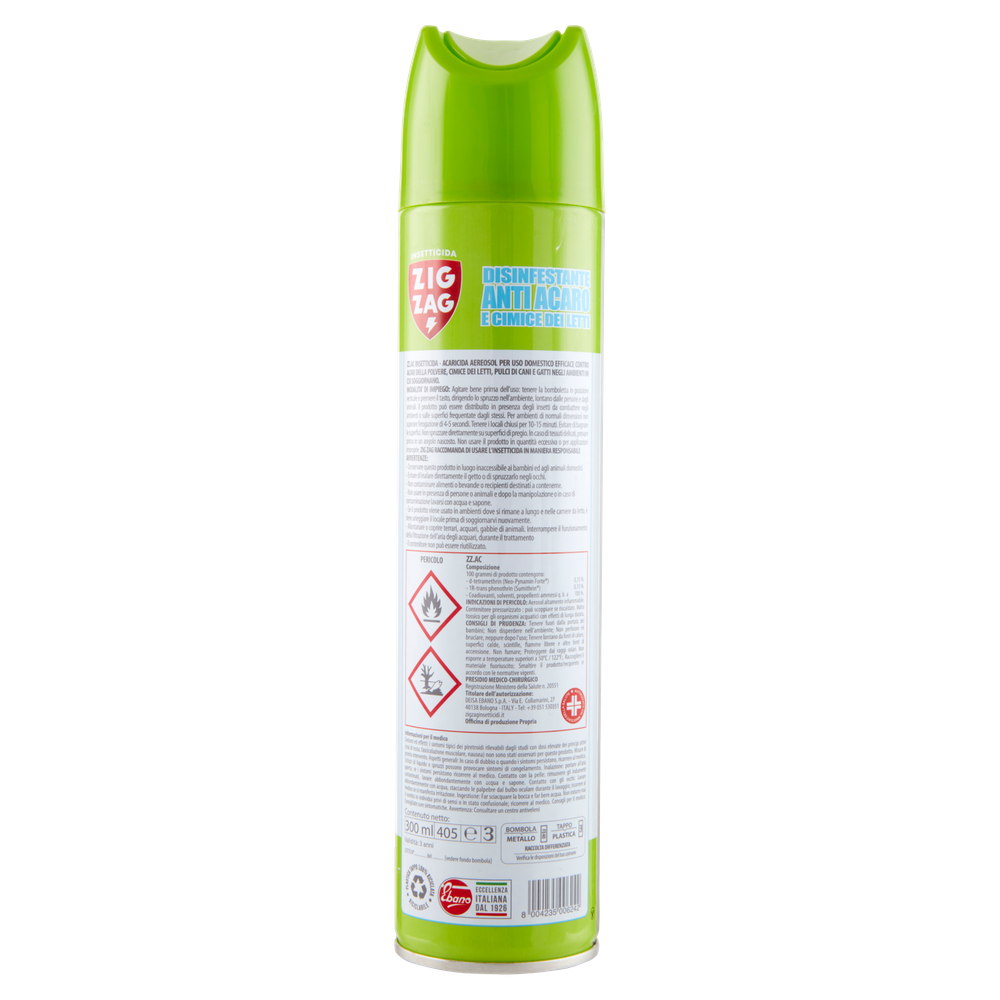 Spray Disinfestante Anti Acaro E Cimici Dei Letti Zig Zag - Foto 3