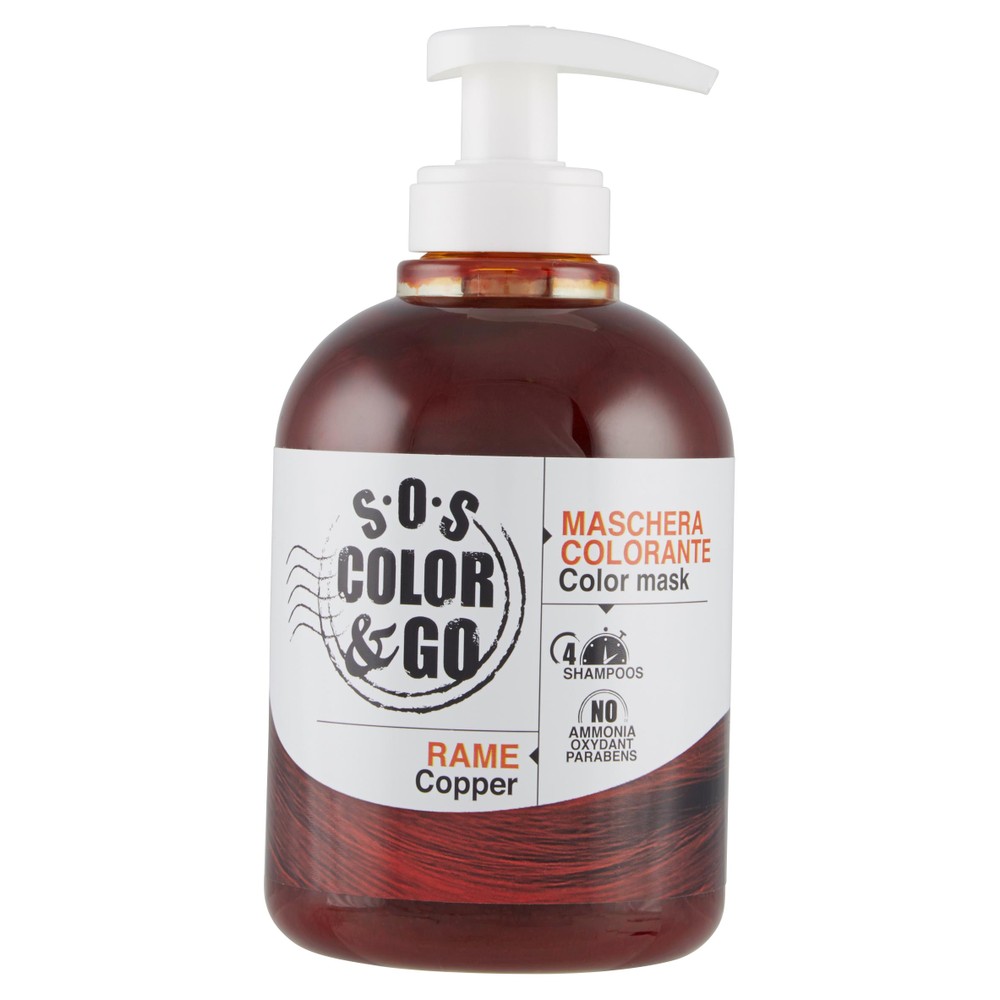 Maschera Colorante Capelli Sos Color & Go Rame - Foto 1