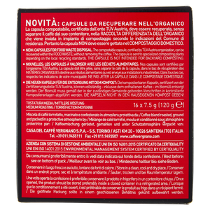 Capsule Caffè Cremoso Compatibili Lavazza 16pz Caffè Vergnano - Foto 3