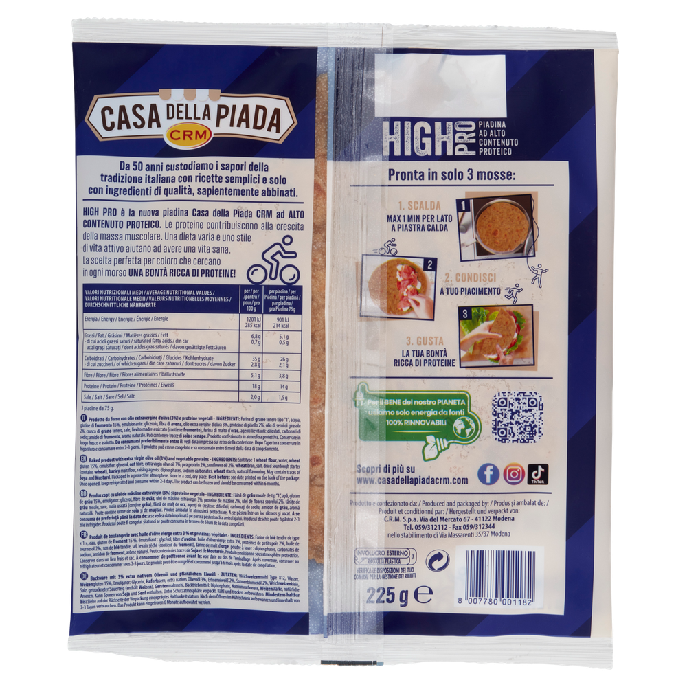 3 Piadine High Protein Casa Della Piada - Foto 3