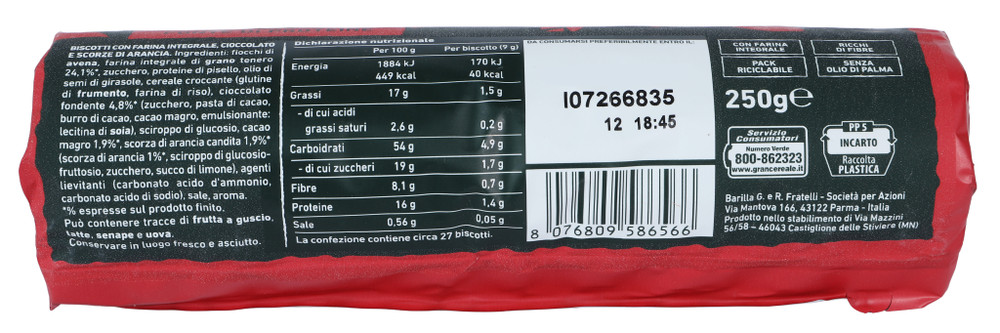 Biscotti Protein Cioccolato E Arancia Grancereale Mulino Bianco - Foto 2