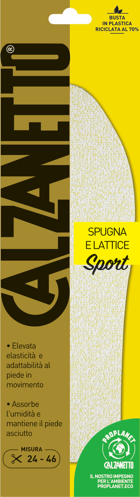 Solette Sport Spugna-Lattice Calzanetto