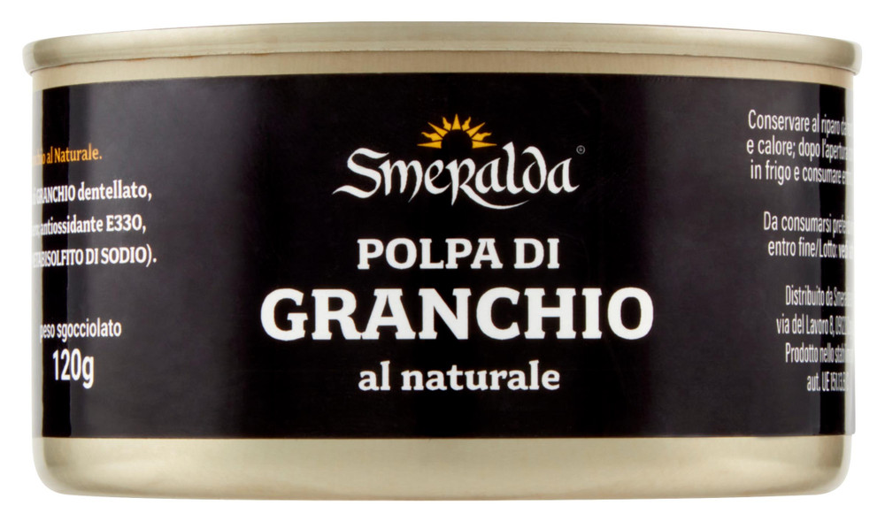Polpa Di Granchio Extra Al Naturale Sterilizzata In Latta Smeralda - Foto 1