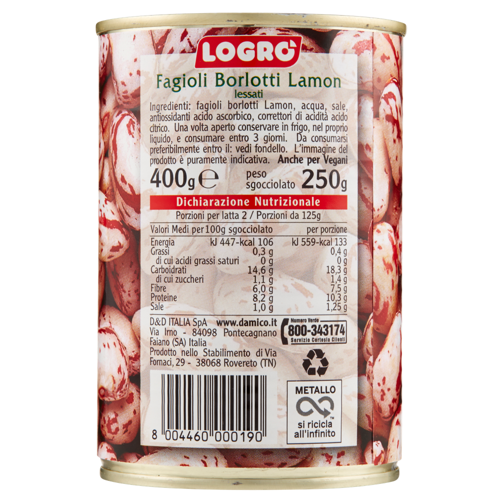 Fagioli Borlotti Lamon Lessati Logro' - Foto 3